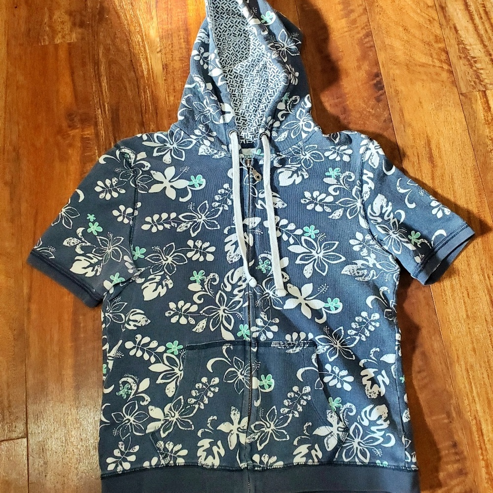 • Aeropostle •  Floral Hoodie Zip-up •